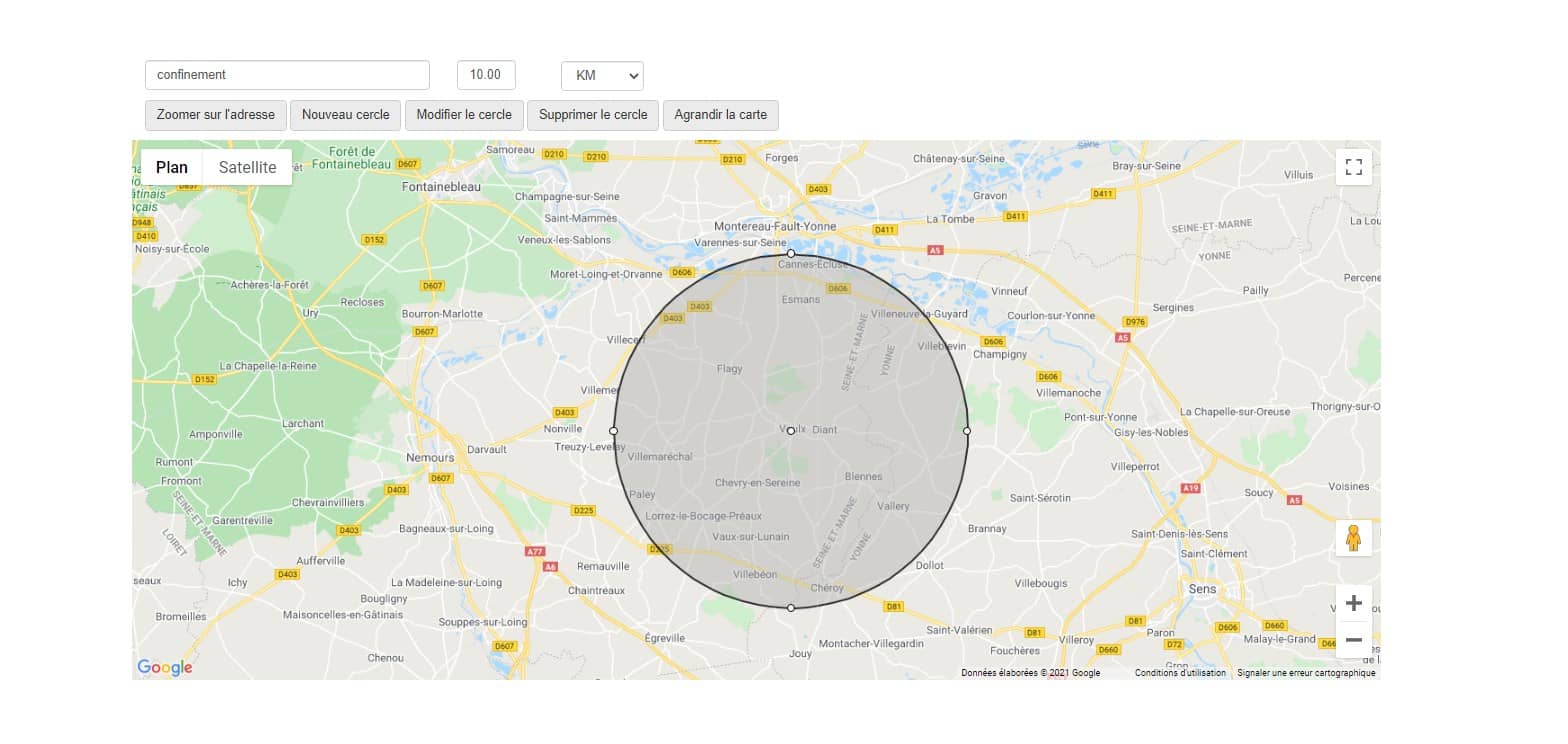 Tracer un rayon sur une carte Google Maps : comment faire ?
